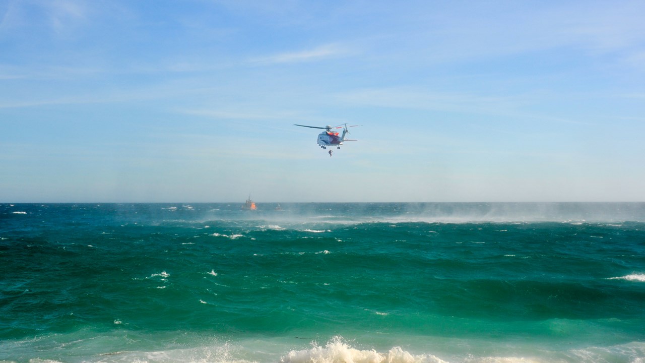 海上直升机救援